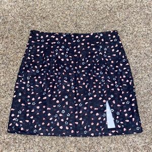 NEVER WORN satin floral skirt